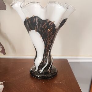 Heavy Blown Glass Vase